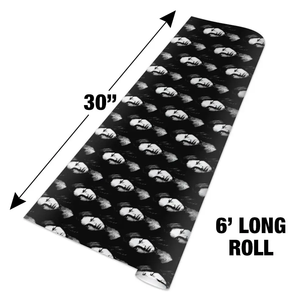 GRAPHICS & MORE David Gilmour Portrait Gift Wrap Wrapping Paper Rolls | Vibrant 30" x 72" | Official Pink Floyd Design - view 7