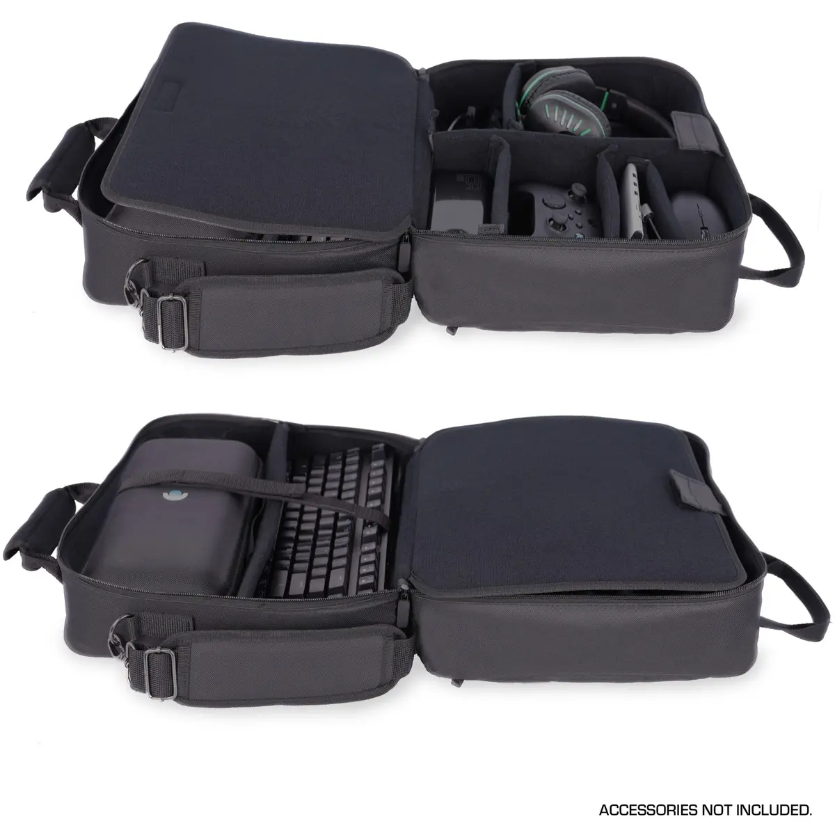 USA Gear Carrying Case for OLED Steam Deck & Gaming Accessories | Customizable Interior, Durable Nylon, Travel-Ready (120 chars) - view 2