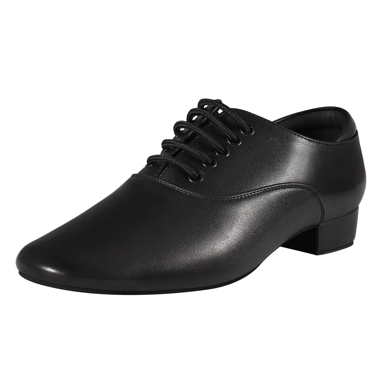 Sogebo Black Ballroom Dance Shoes Leather Character Shoes for Men 12 M US | Latin Tango Salsa - main product image