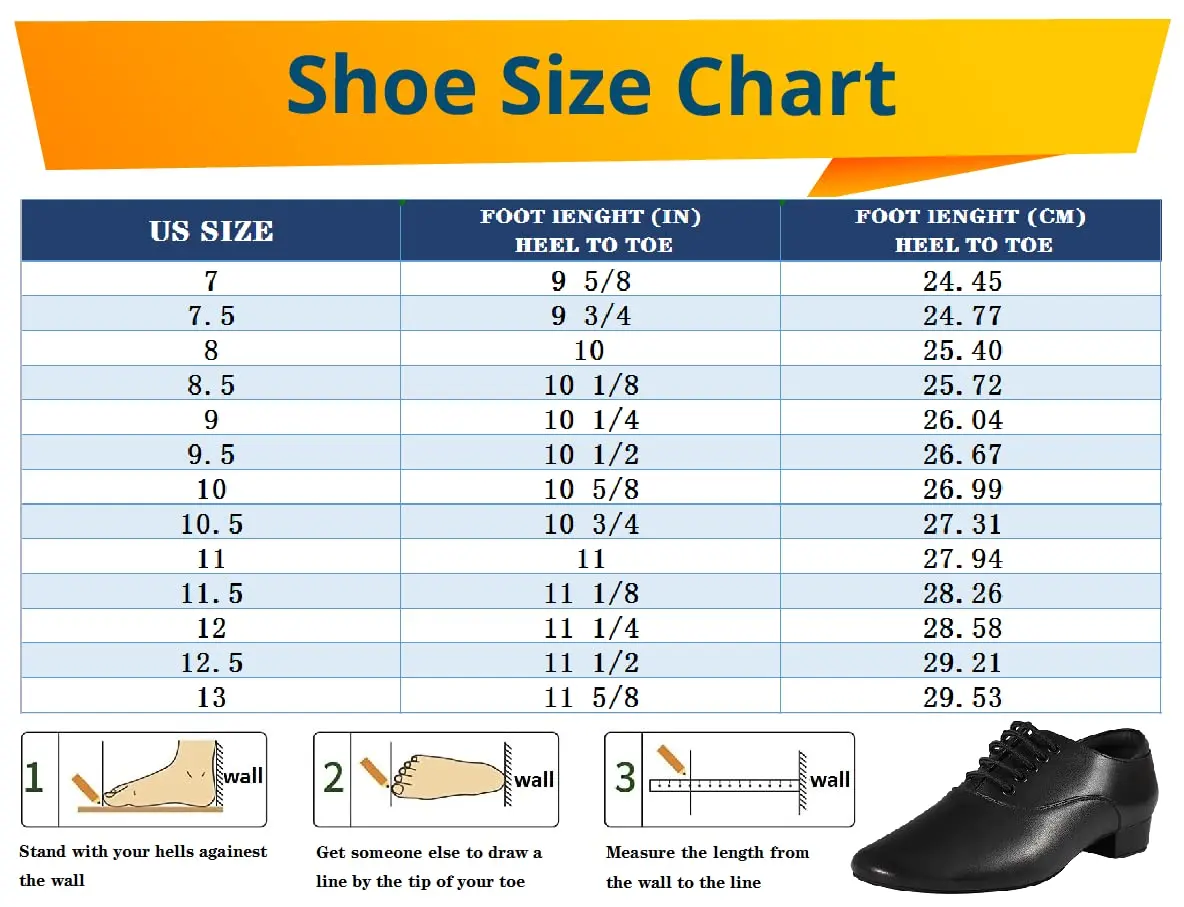 Sogebo Black Ballroom Dance Shoes Leather Character Shoes for Men 12 M US | Latin Tango Salsa - view 7