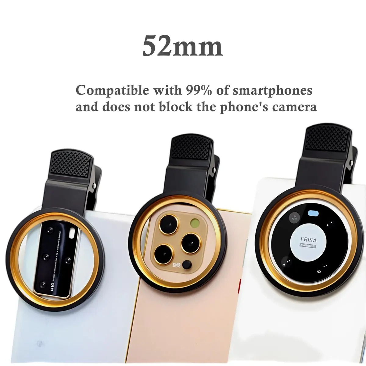 Yadsux Universal 52mm Thread Clip for Phone Camera Lenses | 5.2 cm (2.05 in) - view 2