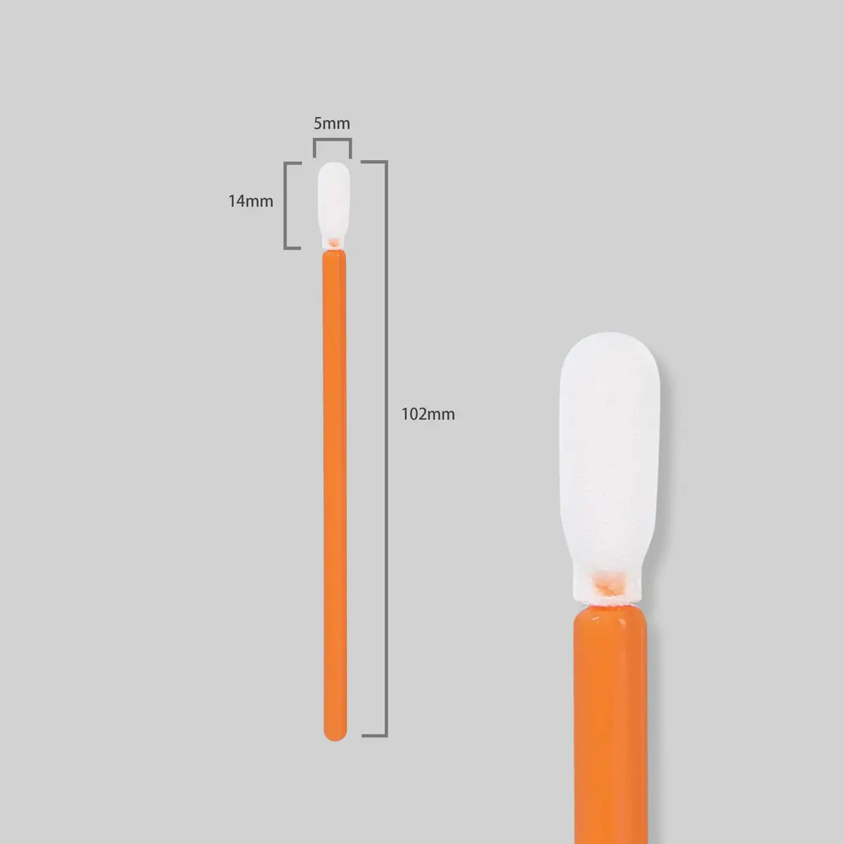AAwipes Foam Swabs 10.5 cm (4.13") Round Head, 100 Count | Lint-Free Cleaning for Electronics & Printers - view 2