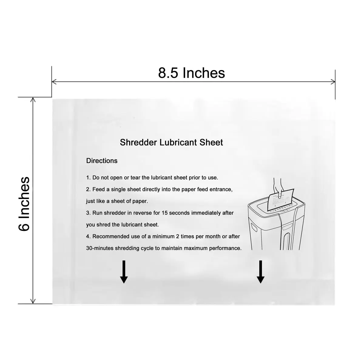 NCWANG Paper Shredder Lubricant Sheets 24 Pack | Eco-Friendly, Reduce Jams, Extend Shredder Life - view 6