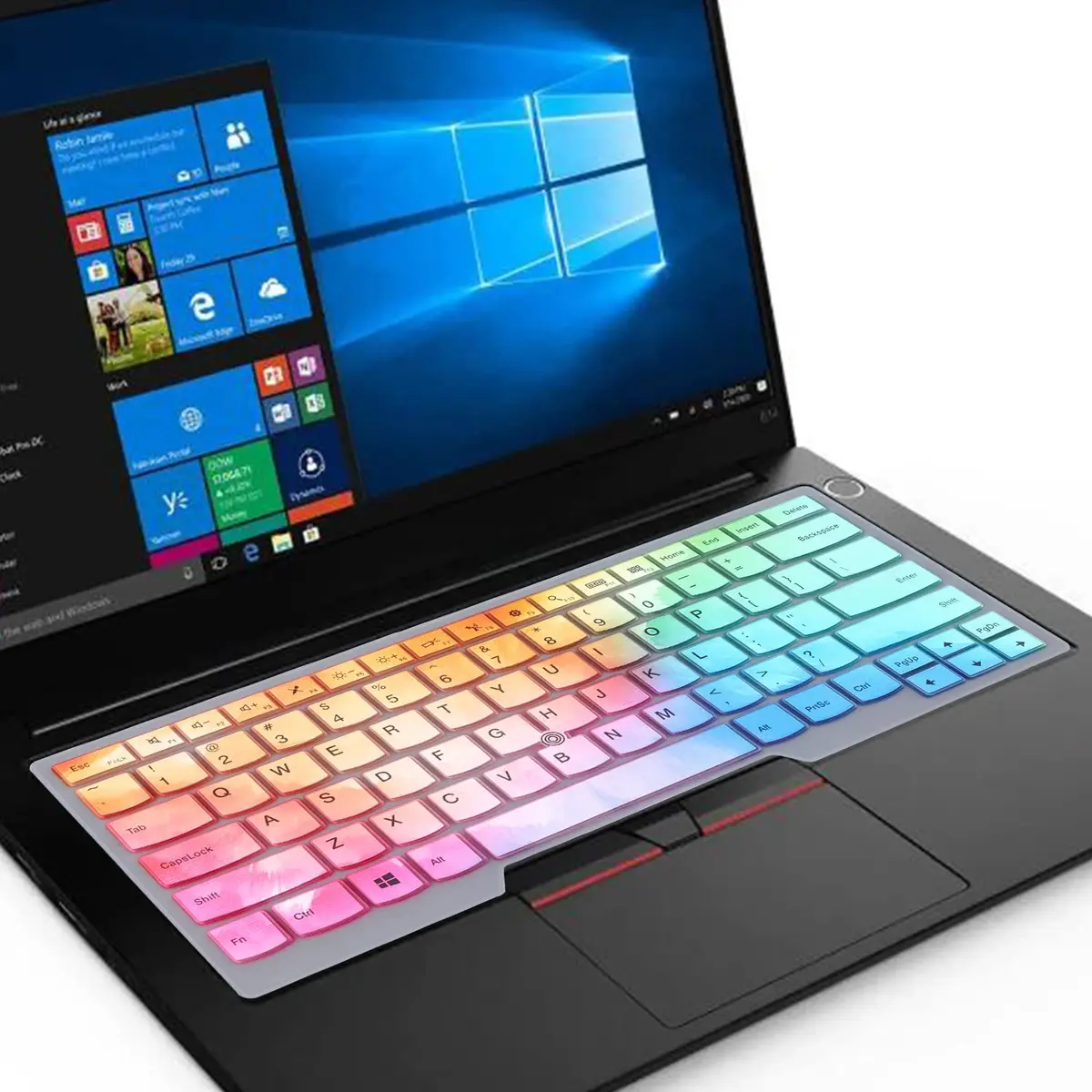 i-Tensodo Colorful Silicone Keyboard Cover for 14" Lenovo Thinkpad T14/T14s/L14/E14/X1 Carbon/Extreme (US Layout) - view 3
