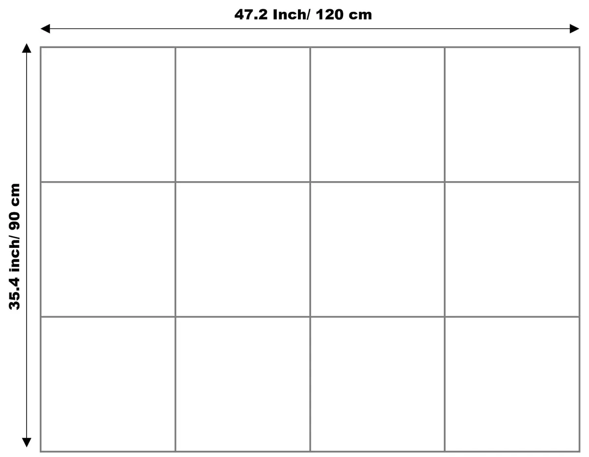 DECORITA Gray Felt Tiles Bulletin Board 12-Pack (11.8"x11.8" Each) | Customizable Wall Organizer for Office & Home - view 2