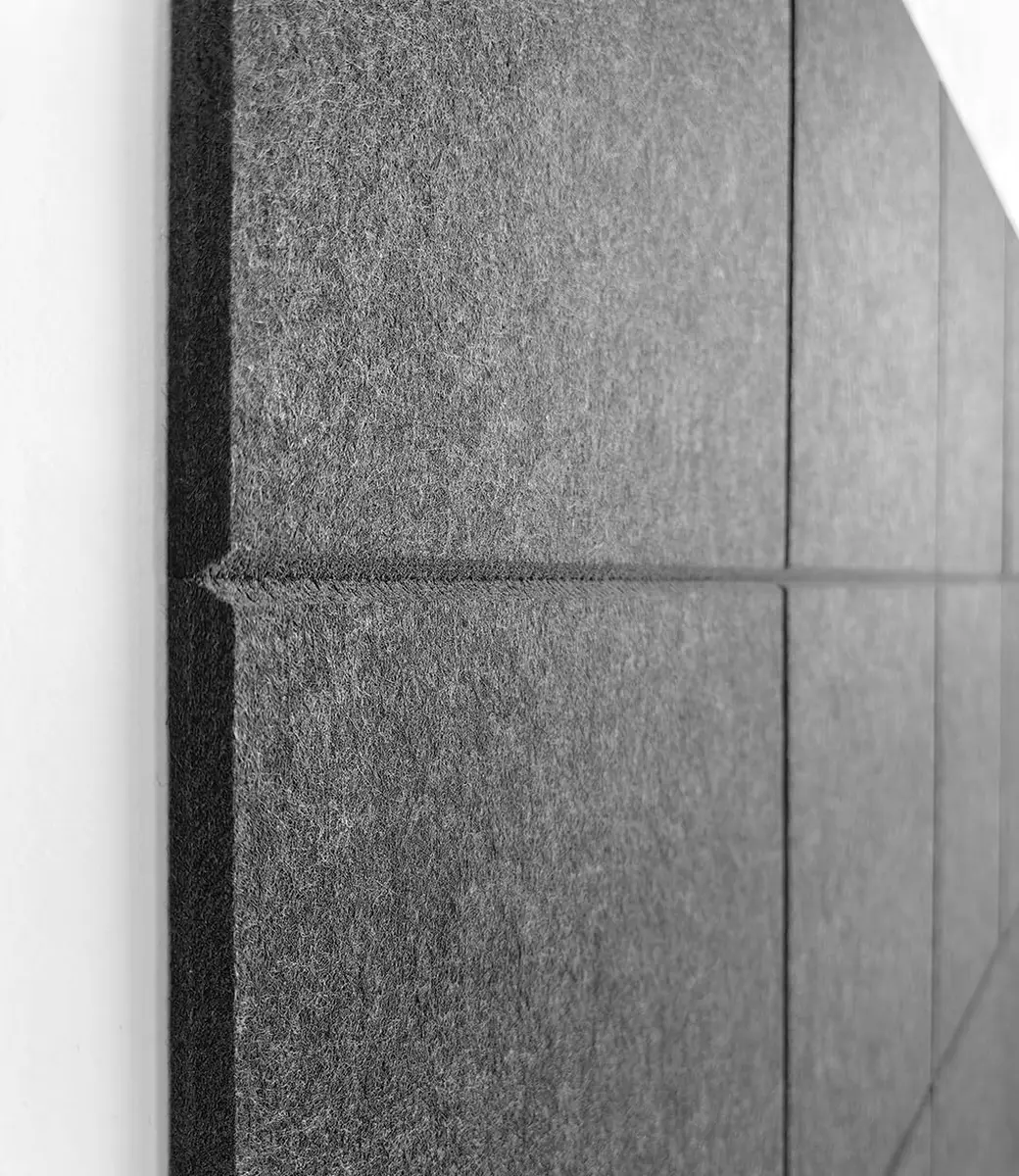 DECORITA Gray Felt Tiles Bulletin Board 12-Pack (11.8"x11.8" Each) | Customizable Wall Organizer for Office & Home - view 5