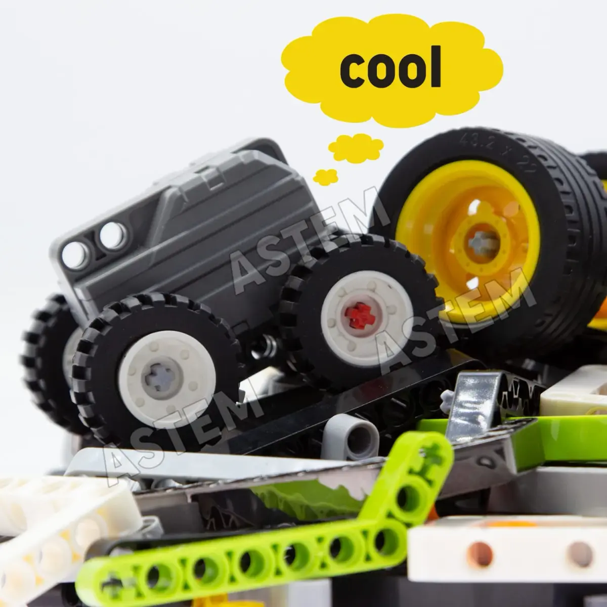 ASTEM Technic Parts Group EV3 Replacement Building Block Parts 413pcs (0.62 kg) | STEM Educational Toy for Kids - view 5