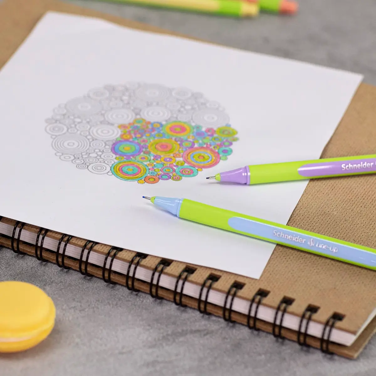 Schneider Line-Up Pastel Fineliner 0.4 mm Fiber Tip | Eco-Friendly, Assorted Pastel Colors - view 6