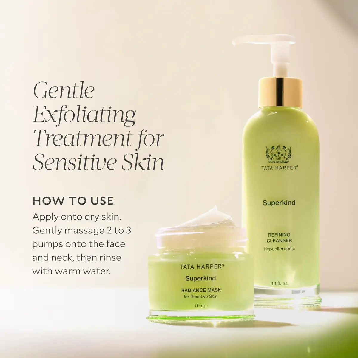 Tata Harper Superkind Refining Cleanser 125ml | Gentle Exfoliating for Sensitive Skin - view 4