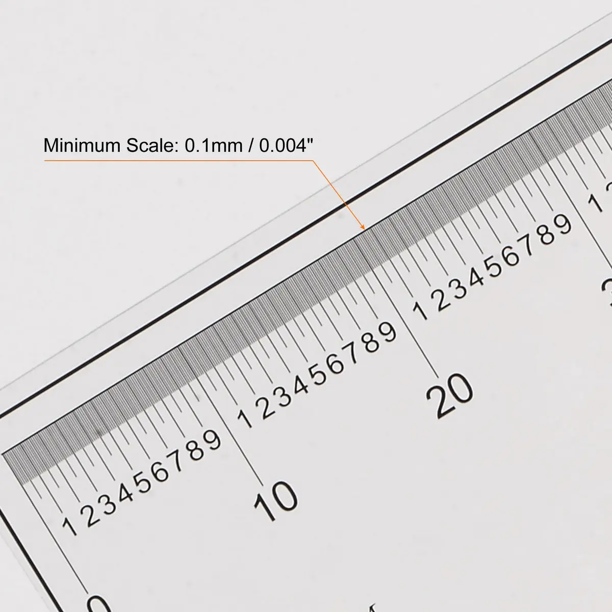 HARFINGTON Film Flexible Ruler 70cm 0.1mm Scale with R Angle & Width Lines PET Plastic Folding Straight Ruler Calibration Soft Ruler Measuring Tool for Factory, Transparent - view 4