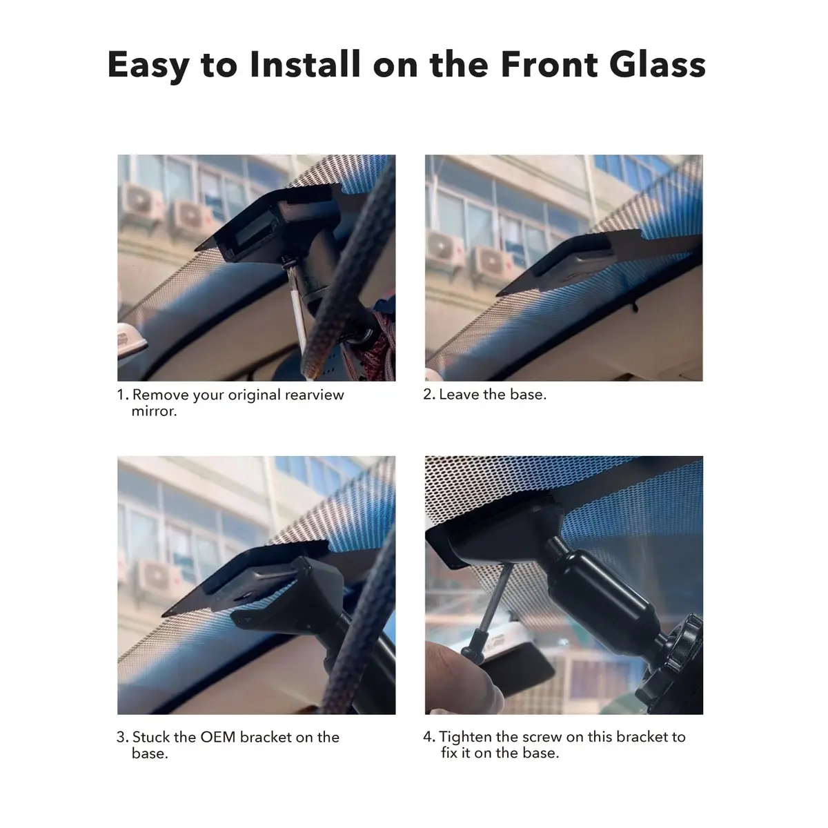 WOLFBOX OEM Bracket for G900 Tripro Mirror Dash Cam | Secure Rearview Mount - view 5