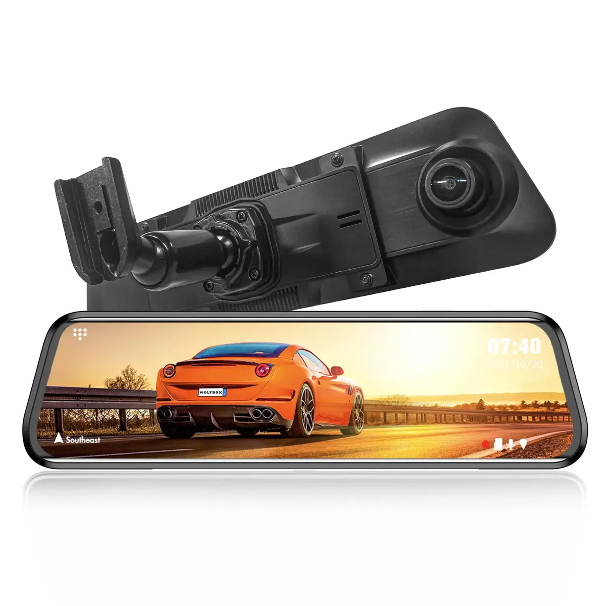 WOLFBOX OEM Bracket for G900 Tripro Mirror Dash Cam | Secure Rearview Mount - main product image