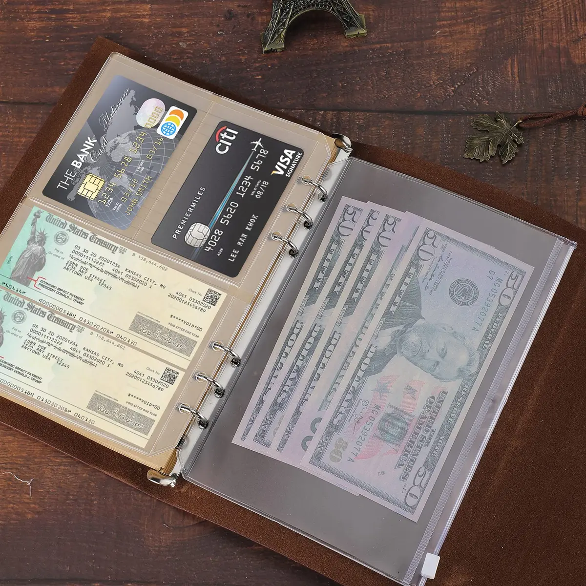 Billtigif Leather Journal Notebook, Refillable Vintage 6.5"x9.2" | Premium A5 Notebook for Writing - view 5
