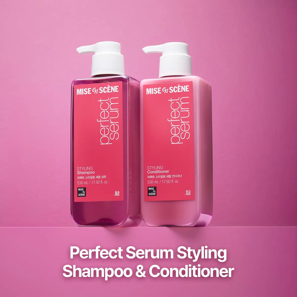 Mise En Scene Perfect Serum Styling Conditioner 530ml | Floral Scent, Heat & Style Memory - view 2