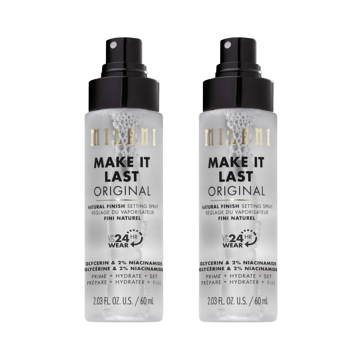 Milani Make It Last Original Natural Finish Setting Spray + Primer 2 Fl Oz (60ml) | 24-Hour Wear - main product image