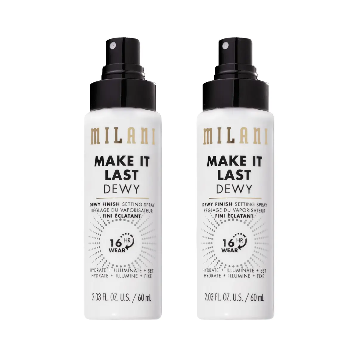 Milani Make It Last Dewy Setting Spray 200ml (6 Fl Oz) | Hydrates & Illuminates for 16Hr Dewy Finish - main product image