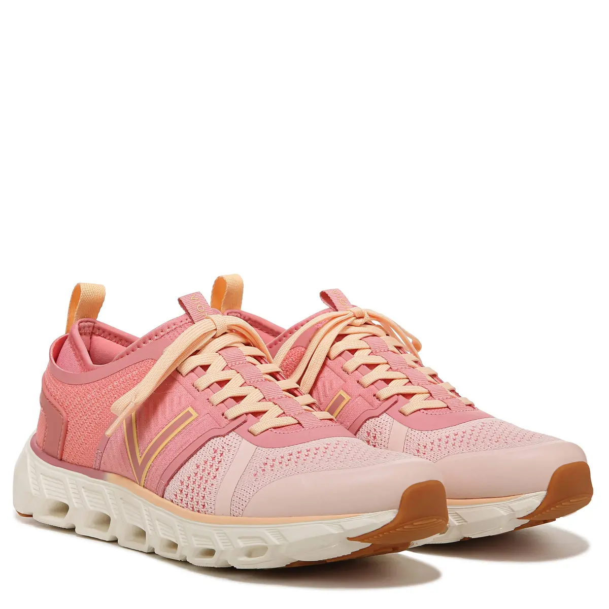 Vionic Women's Captivate Oxford Walking Shoes Smoked Salmon Knit 1.87" Heel | APMA Recommended Arch Support - view 2