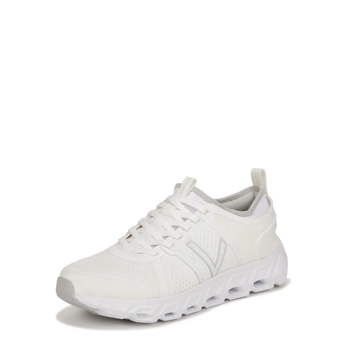 Vionic Women's Captivate Oxford Walking Shoes White Knit Synthetic 6 US | APMA Accepted Arch Support - main product image