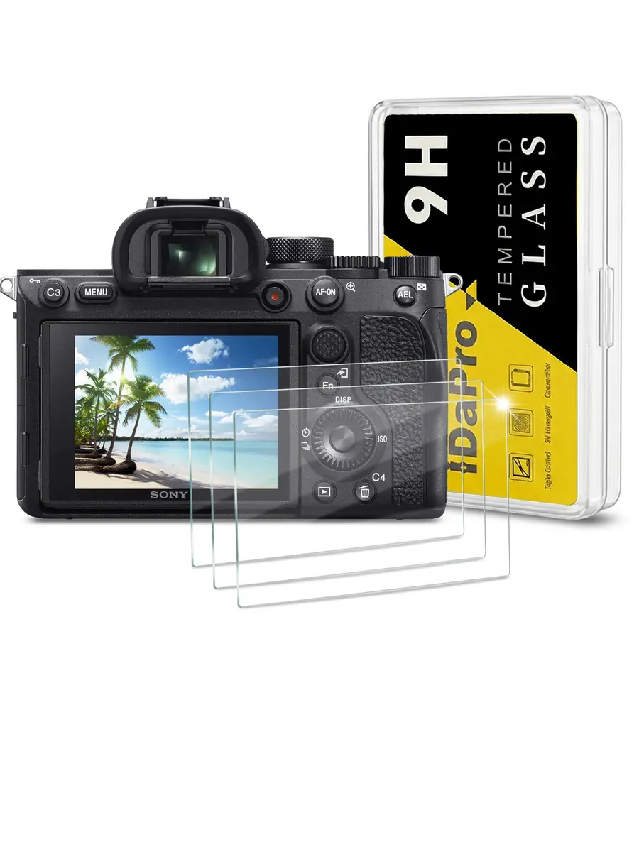 iDaPro Screen Protector for Sony Alpha A7R VI/A7R V/A7V, 9H Glass | Scratch & Drop Resistant, Ultra Thin - main product image