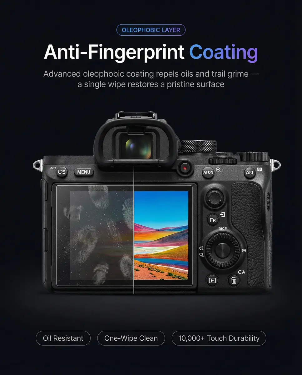 iDaPro Screen Protector for Sony Alpha A7R VI/A7R V/A7V, 9H Glass | Scratch & Drop Resistant, Ultra Thin - view 6