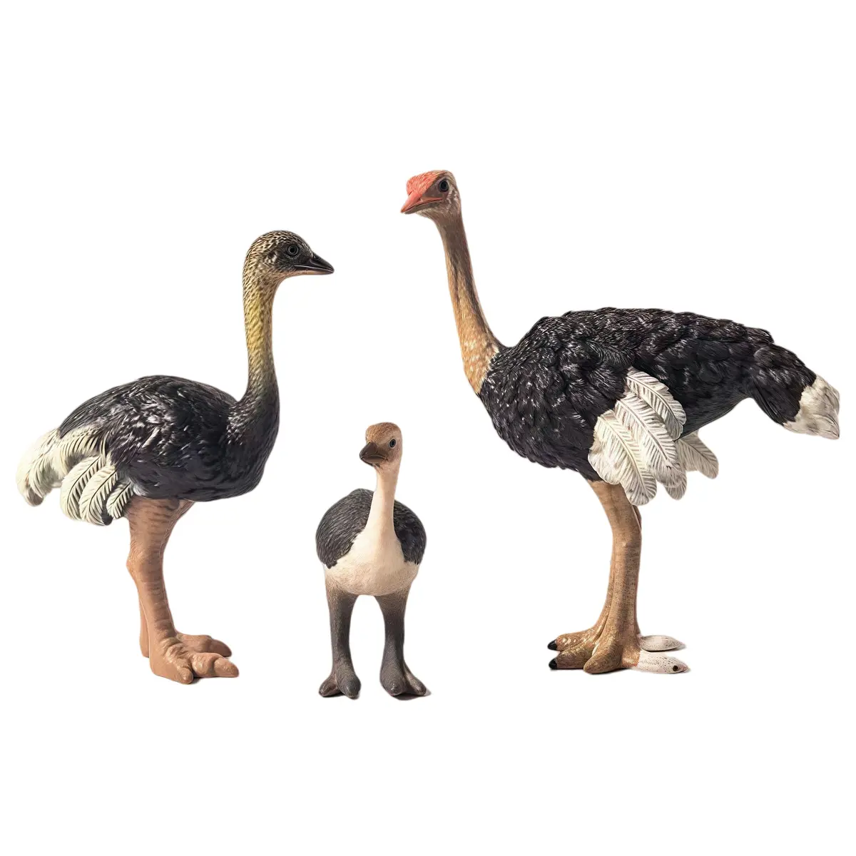 Gemini&Genius Ostrich Action Figure Toys, Jungle Animal Playset 7.6cm (3 Inch) | ASTM-Tested Non-Toxic ABS Plastic - view 6