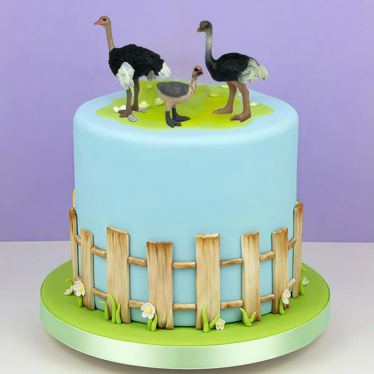 Gemini&Genius Ostrich Action Figure Toys, Jungle Animal Playset 7.6cm (3 Inch) | ASTM-Tested Non-Toxic ABS Plastic - view 8