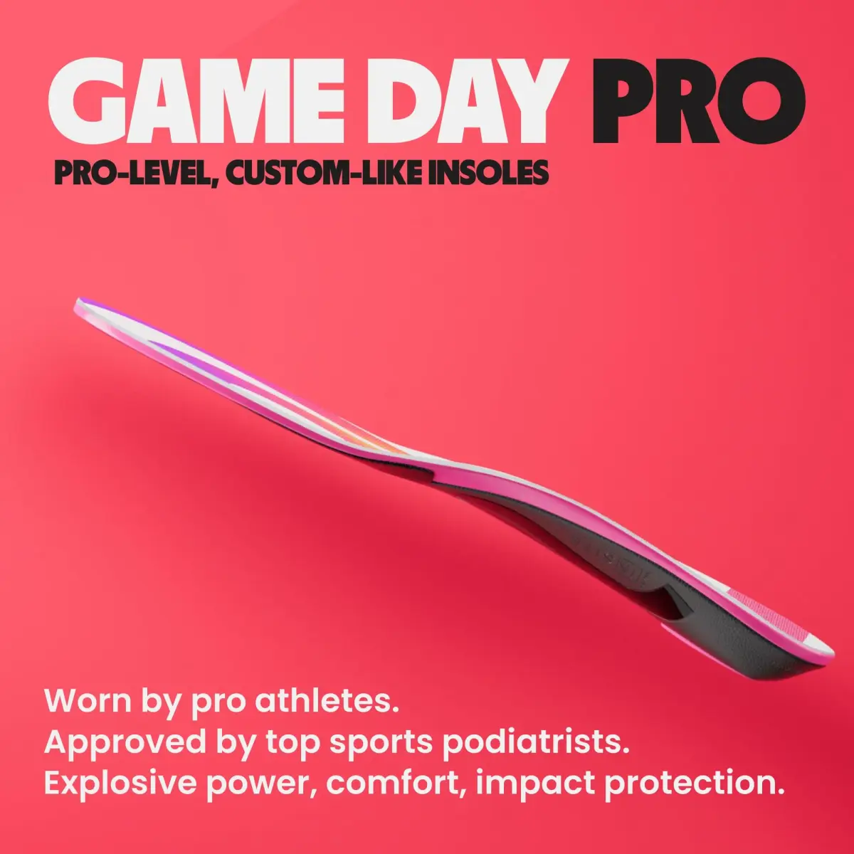 MOVE Game Day Pro Insole - Men's 14-14.5 / Women's 15.5-16 | High Arch Support for Athletes - view 2