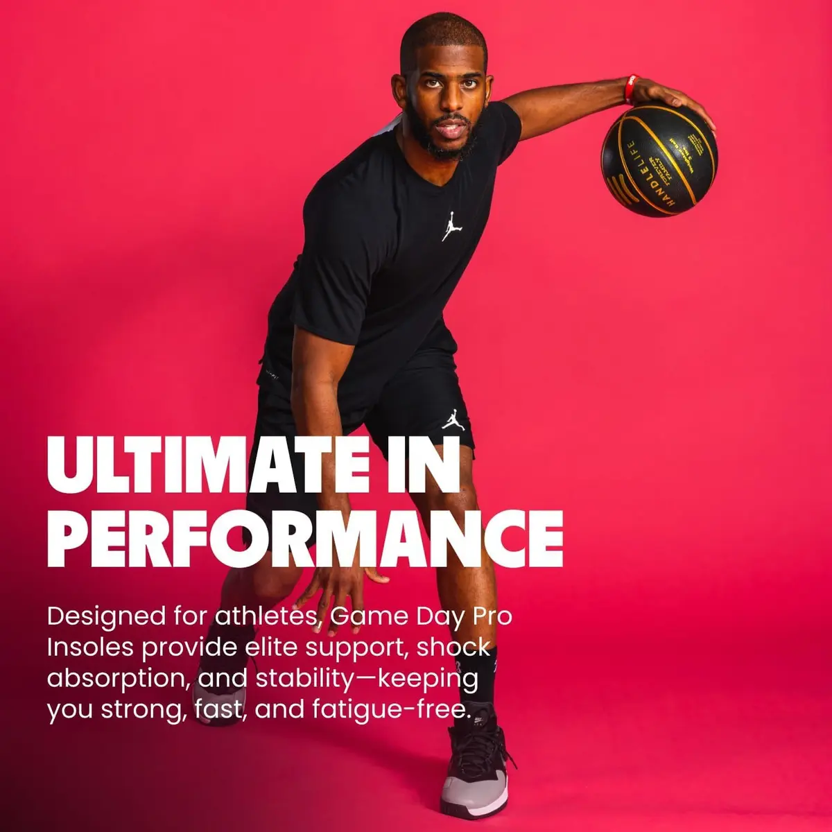 Move Game Day Pro Performance Sports Insoles for Basketball, Volleyball, Football, Tennis, Athletics, Baseball, Running, Extra Shock Absorption (M 9-9.5/WM 10.5-11) - view 5