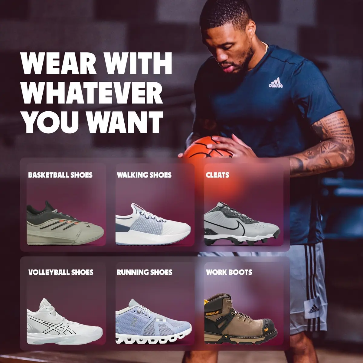 Move Game Day Pro Performance Sports Insoles for Basketball, Volleyball, Football, Tennis, Athletics, Baseball, Running, Extra Shock Absorption (M 9-9.5/WM 10.5-11) - view 6