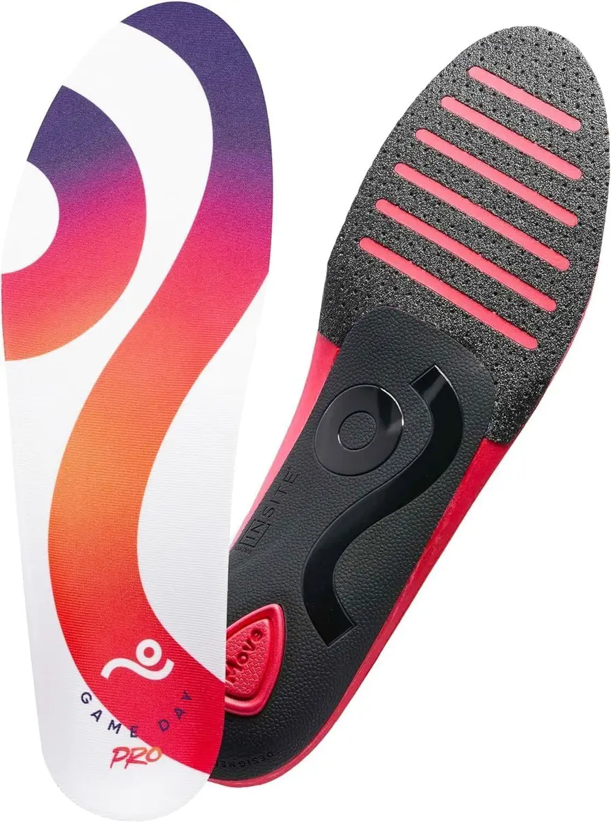 Move Game Day Pro Performance Sports Insoles for Basketball, Volleyball, Football, Tennis, Athletics, Baseball, Running, Extra Shock Absorption (M 9-9.5/WM 10.5-11) - main product image