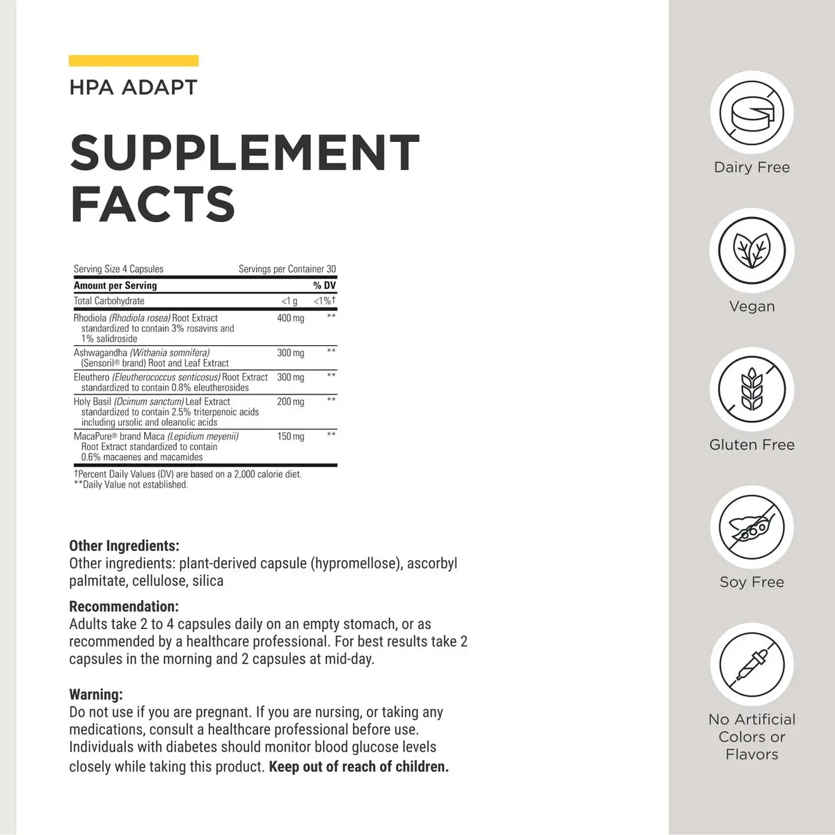 Integrative Therapeutics HPA Adapt, 2 Pack, 120 Capsules | Stress & Stress Hormone Support - view 3