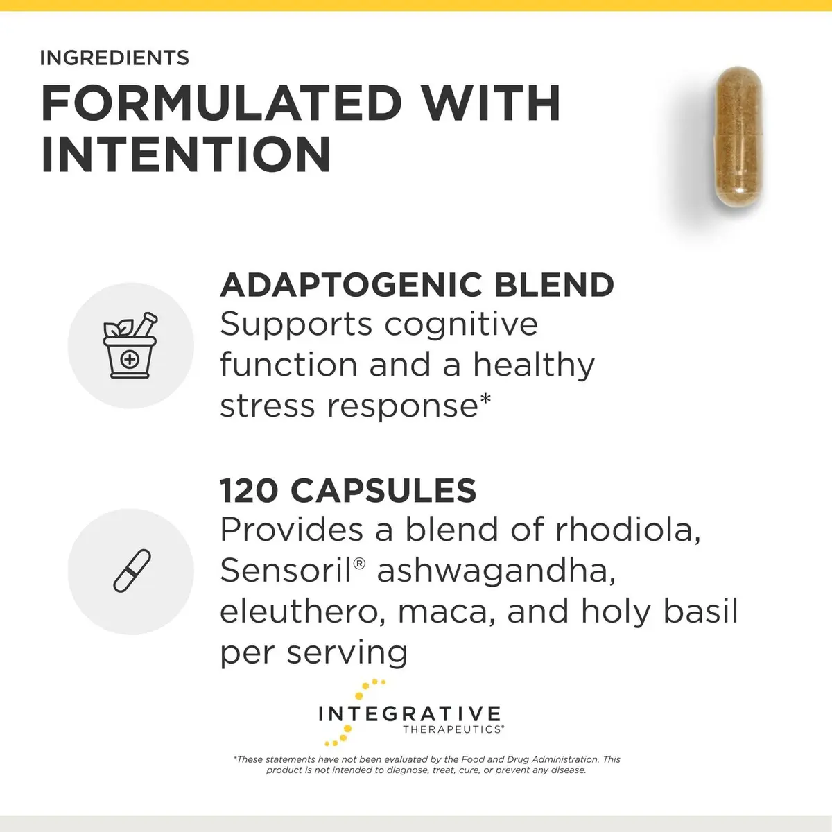 Integrative Therapeutics HPA Adapt, 2 Pack, 120 Capsules | Stress & Stress Hormone Support - view 4