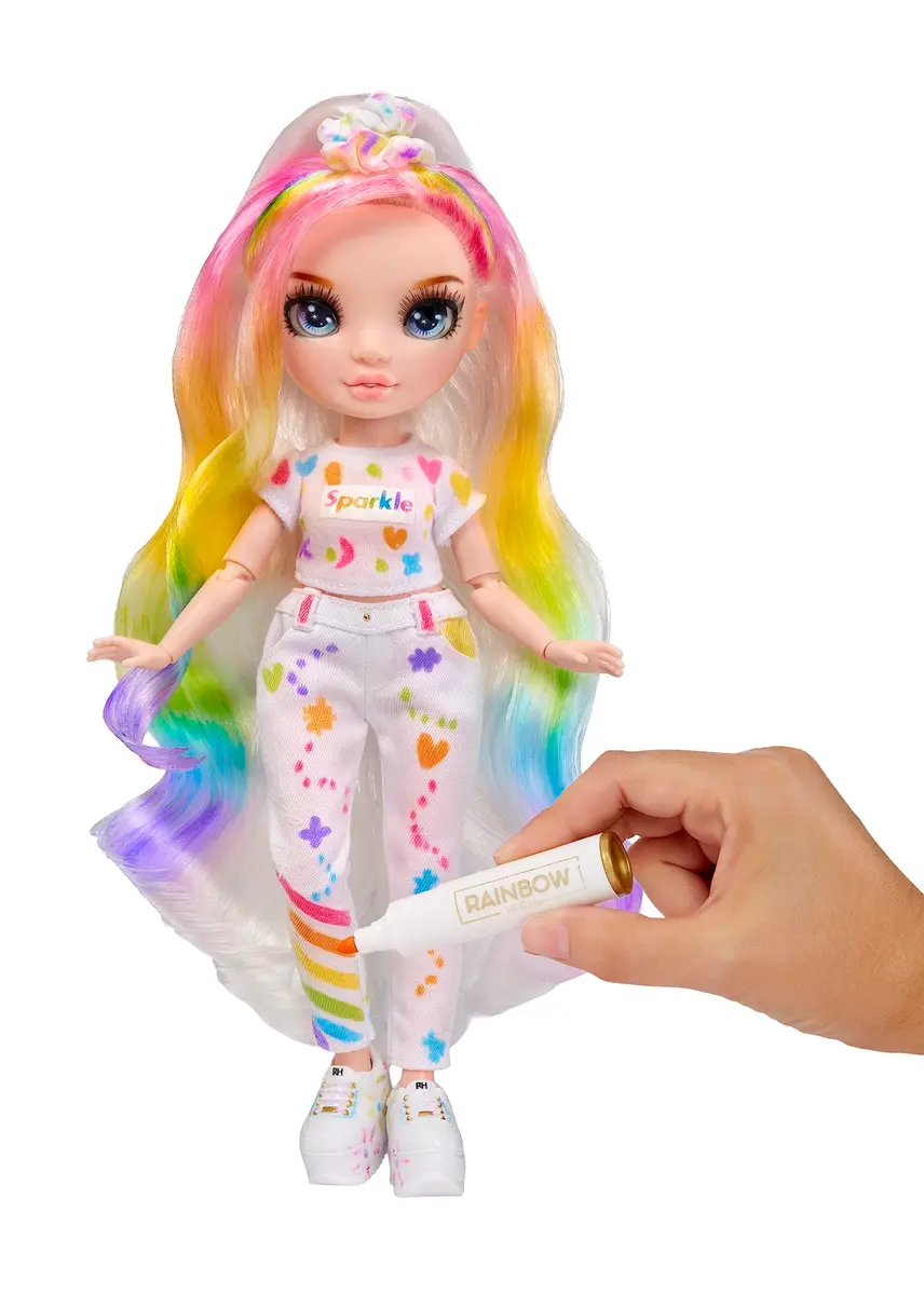 Rainbow High Color & Create Fashion DIY Doll with Washable Rainbow Markers | Inspire Creativity for Kids 4-12+ - view 5