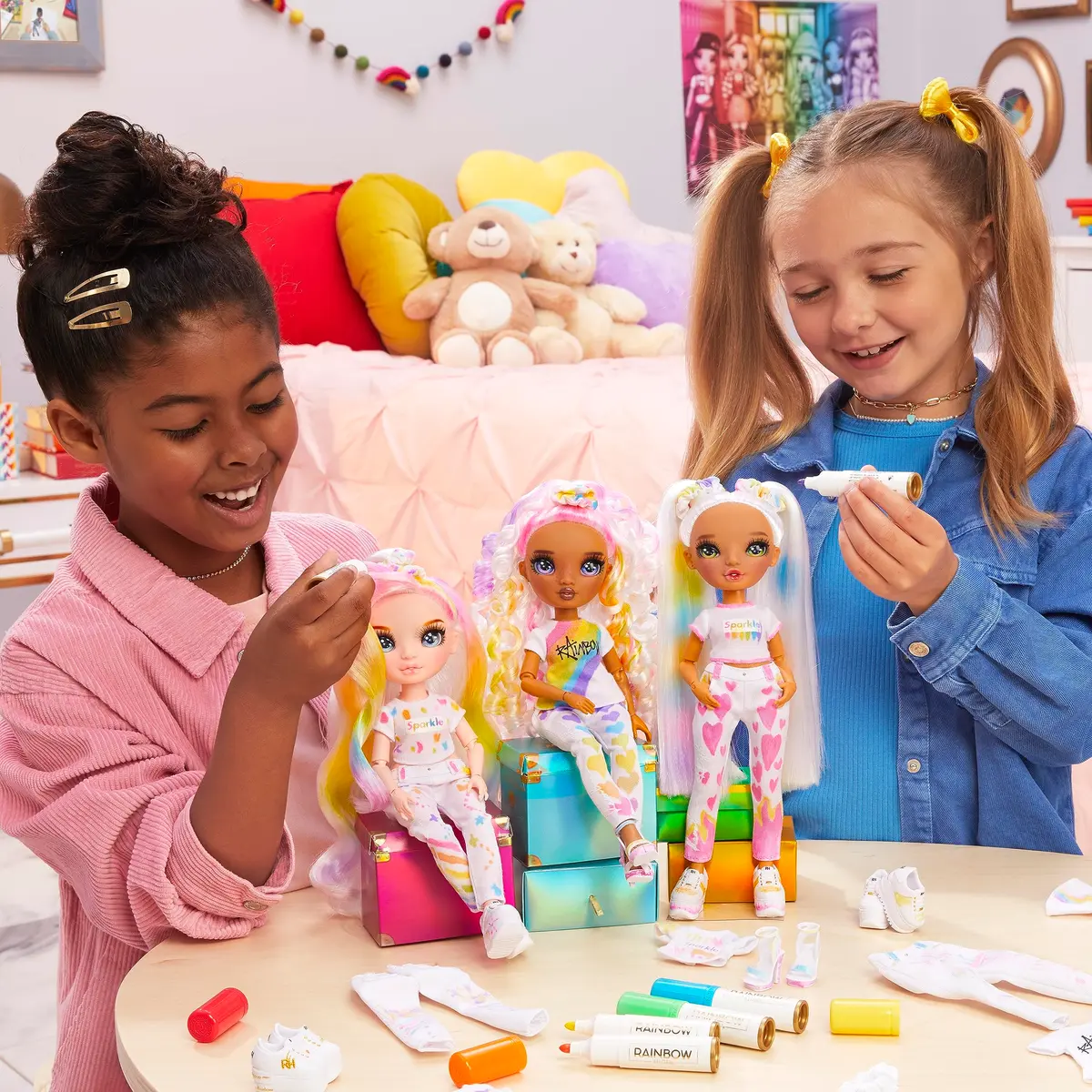 Rainbow High Color & Create Fashion DIY Doll with Washable Rainbow Markers | Inspire Creativity for Kids 4-12+ - view 7