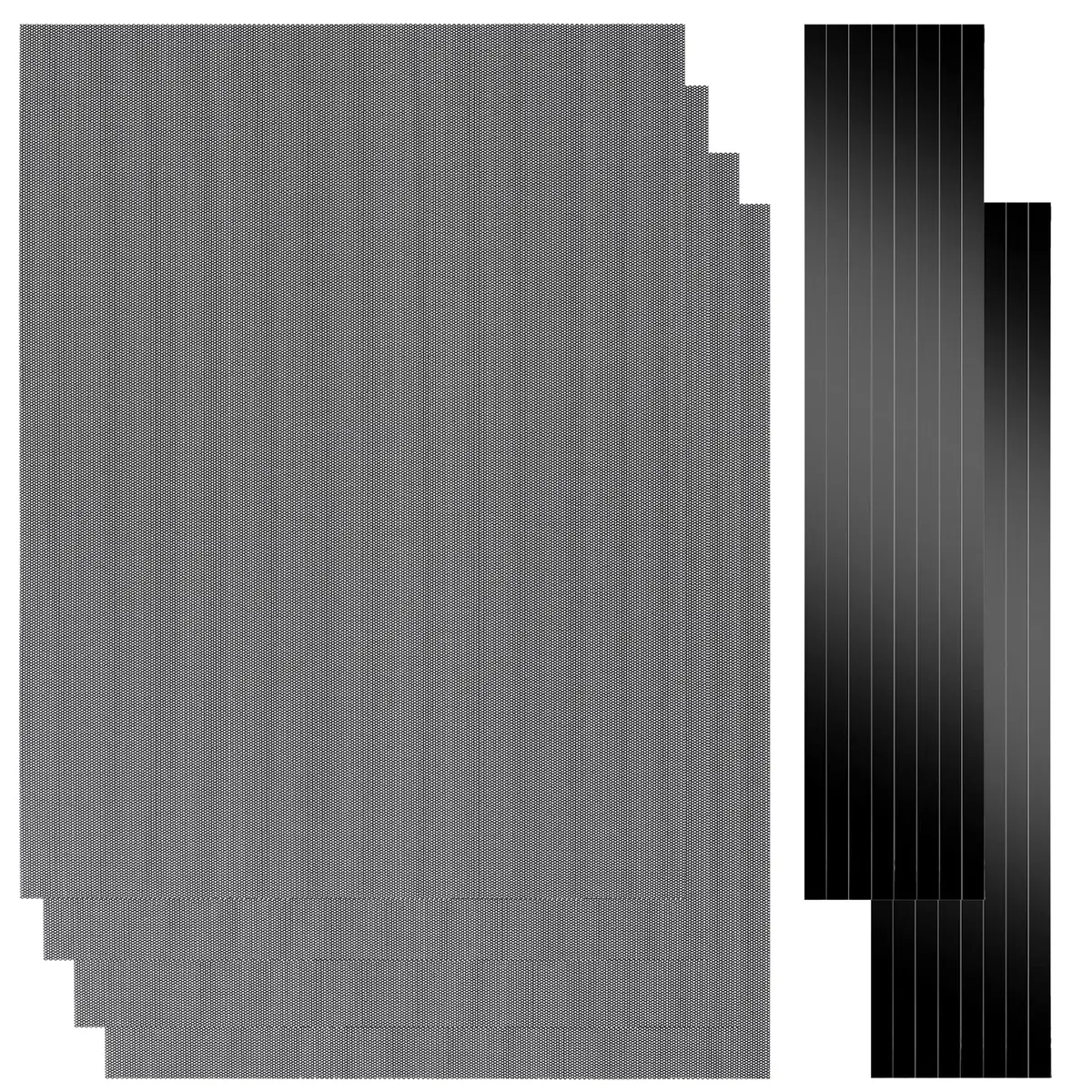 YSSHUI Magnetic PC Dust Filter Mesh 400x300mm PVC | Dust & Airflow Balance for PC & Home (110-120c) - main product image