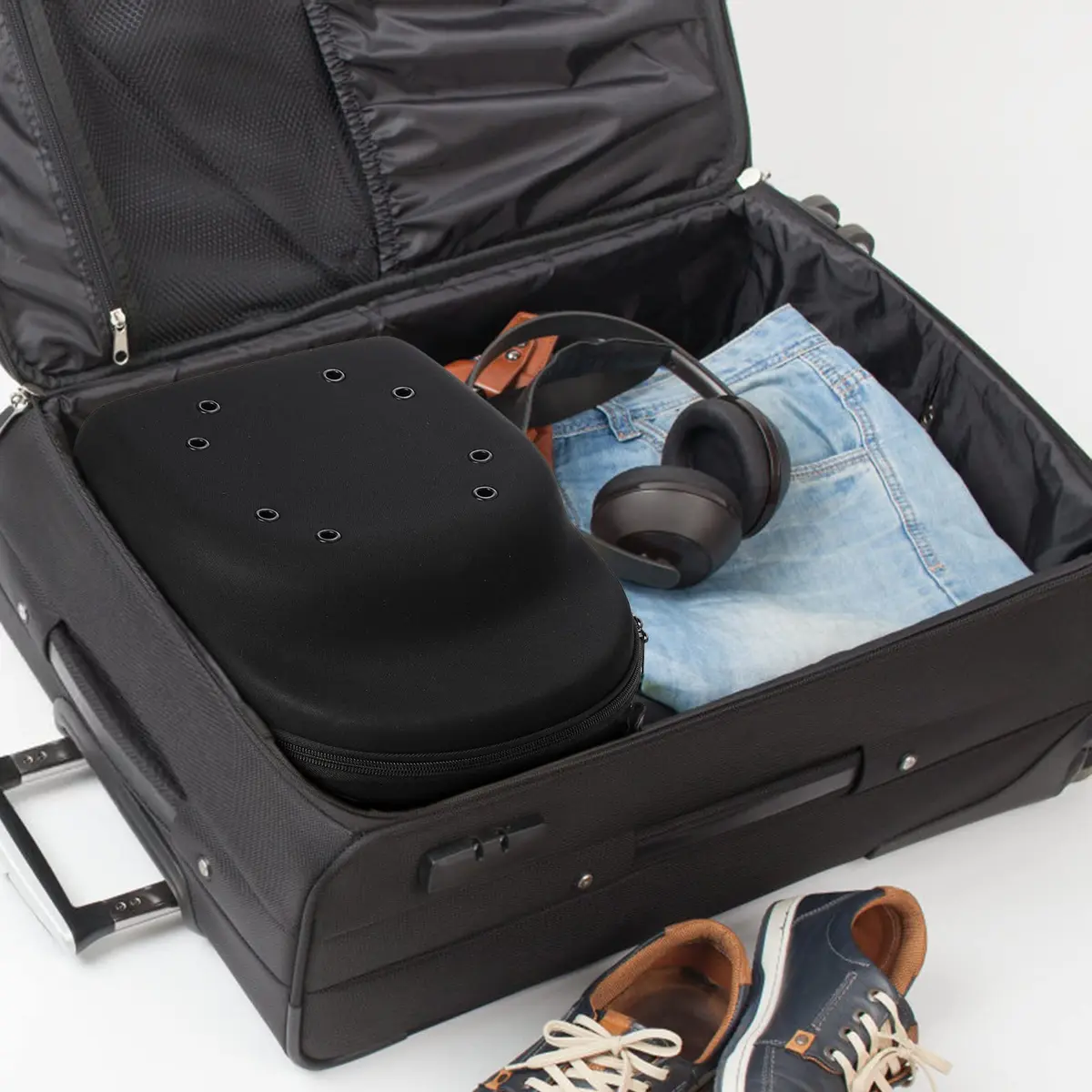 Peohud Hat Case for Baseball Caps, Hat Travel Carrier Storage Bag 24.1 cm (9.5 inches) | Protects Hats from Wrinkling and Damage - view 5