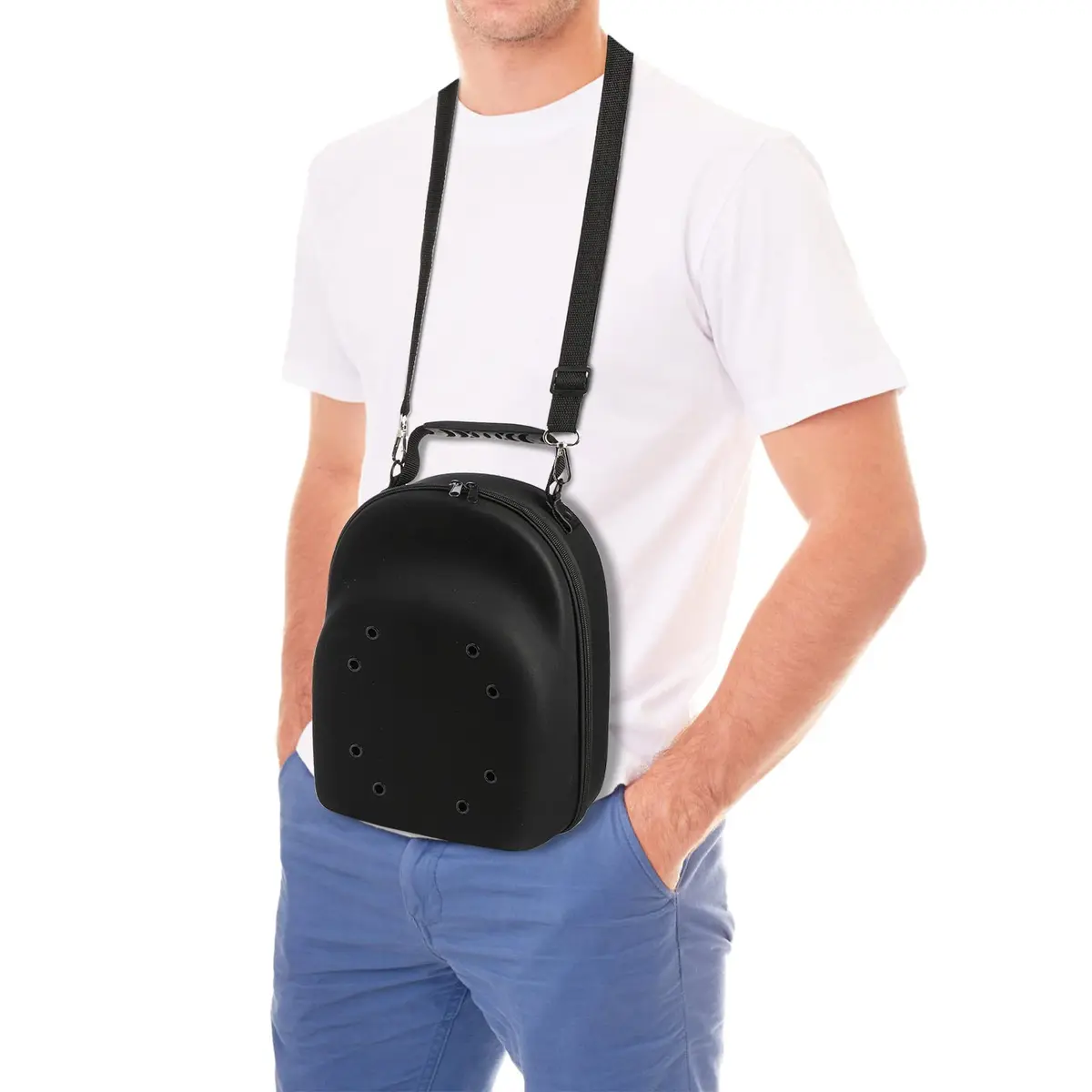 Peohud Hat Case for Baseball Caps, Hat Travel Carrier Storage Bag 24.1 cm (9.5 inches) | Protects Hats from Wrinkling and Damage - view 7