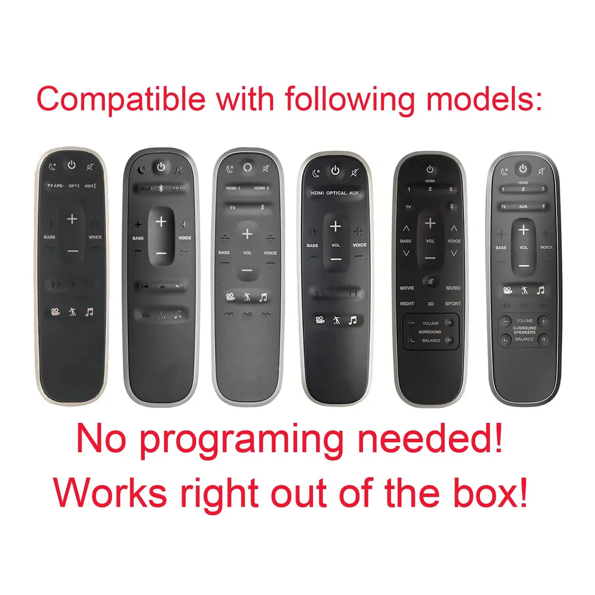 GENGQIANSI Remote Control for Polk Audio Soundbar MagniFi One & Mini | Replacement - view 2