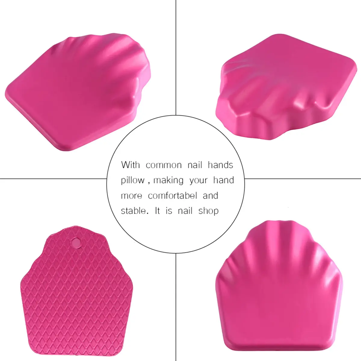 ANKROYU Hand Rest Cushion for Nails, Soft Anti-skid Nail Pillow, Ergonomic Art Accessory 14.2cm (5.59in) x 17.2cm (6.77in) | Professional Manicure Tool - view 5