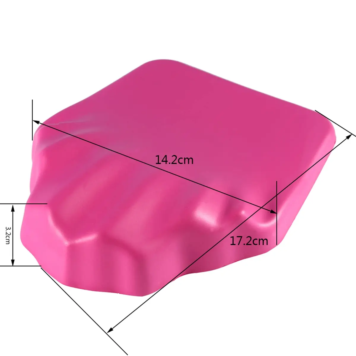 ANKROYU Hand Rest Cushion for Nails, Soft Anti-skid Nail Pillow, Ergonomic Art Accessory 14.2cm (5.59in) x 17.2cm (6.77in) | Professional Manicure Tool - view 2