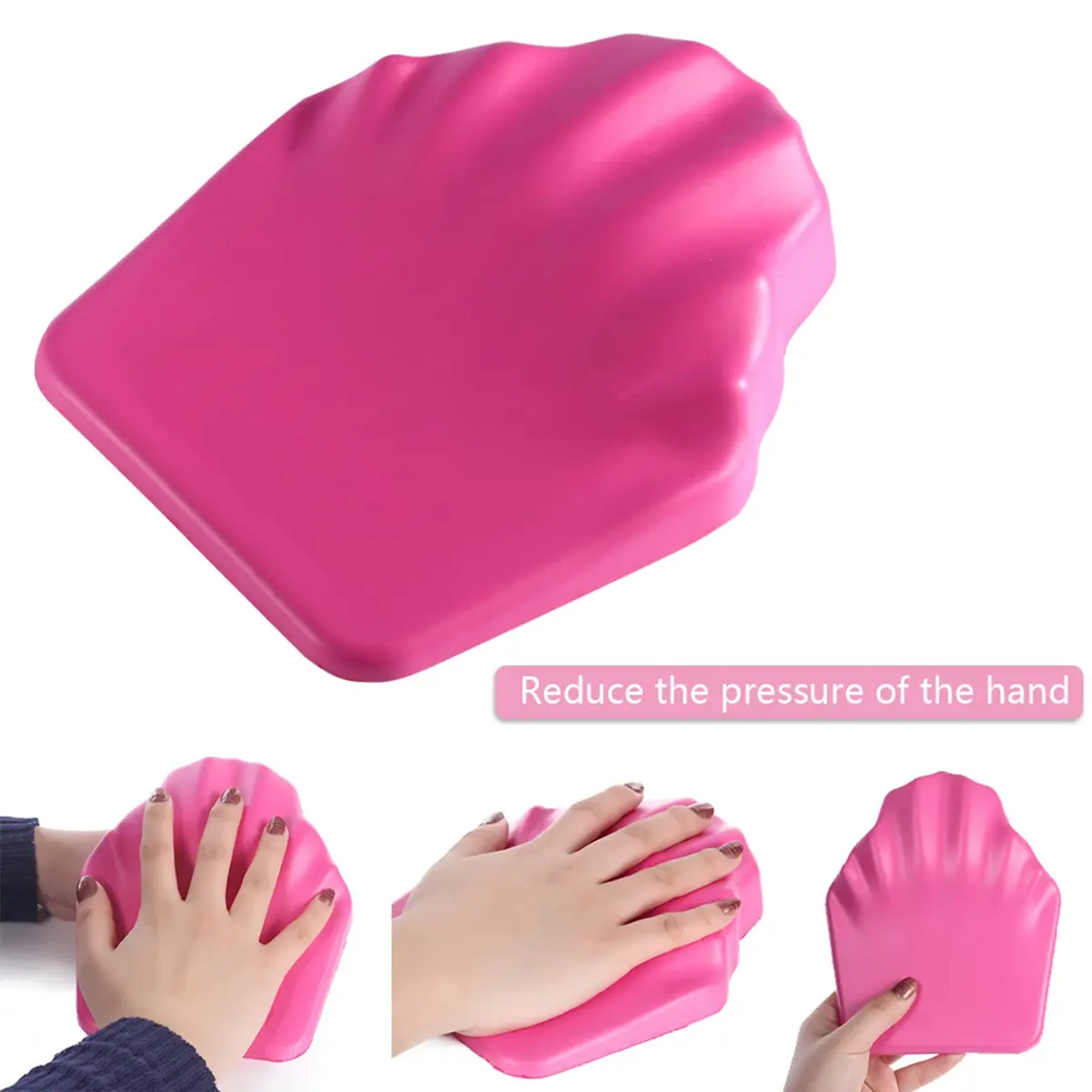 ANKROYU Hand Rest Cushion for Nails, Soft Anti-skid Nail Pillow, Ergonomic Art Accessory 14.2cm (5.59in) x 17.2cm (6.77in) | Professional Manicure Tool - view 3