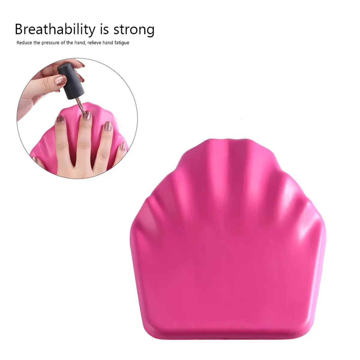ANKROYU Hand Rest Cushion for Nails, Soft Anti-skid Nail Pillow, Ergonomic Art Accessory 14.2cm (5.59in) x 17.2cm (6.77in) | Professional Manicure Tool - view 4