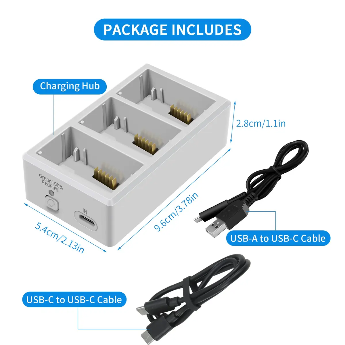 Hanatora Battery Charger Hub with Storage for DJI Mini 3 & 4 Batteries | Sequence Charging & Storage Mode - view 6