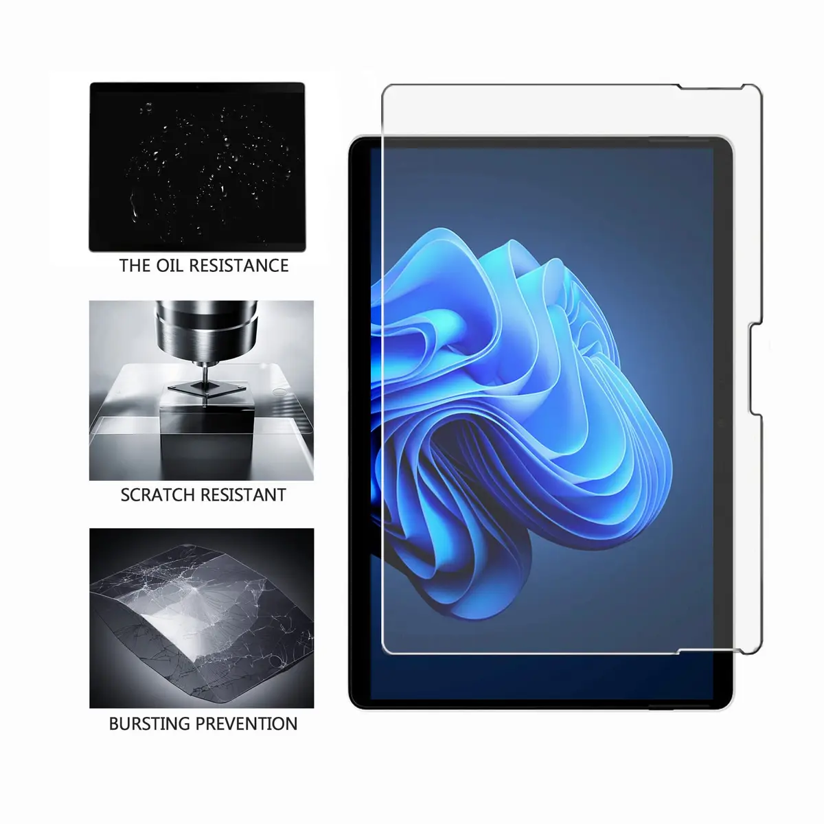 Adeway Paperfeel Screen Protector for Surface Pro 11/10/9/8/X 13" | Matte Tempered Glass with Anti-glare (110c) - view 8