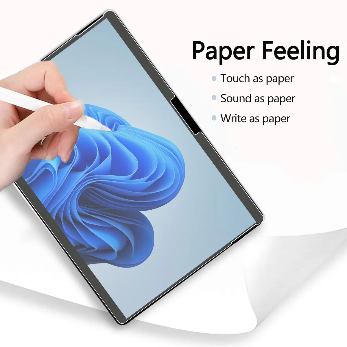 Adeway Paperfeel Screen Protector for Surface Pro 11/10/9/8/X 13" | Matte Tempered Glass with Anti-glare (110c) - view 4