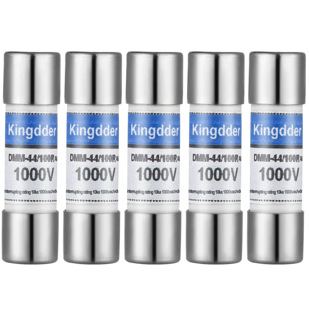 Kingdder 5 Pcs 440MA 1000V Cartridge Fuses | Fast Acting Replacement for Digital Multimeters (10x35mm) - main product image