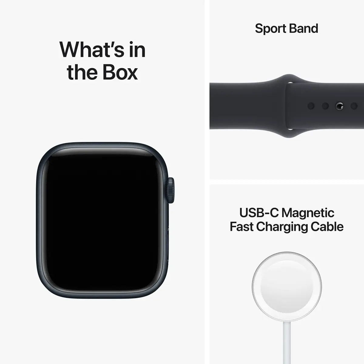 Apple Watch Series 8 GPS + Cellular 45mm Midnight Aluminum Case with Midnight Sport Band M/L (Renewed) | Health & Safety Companion - view 6