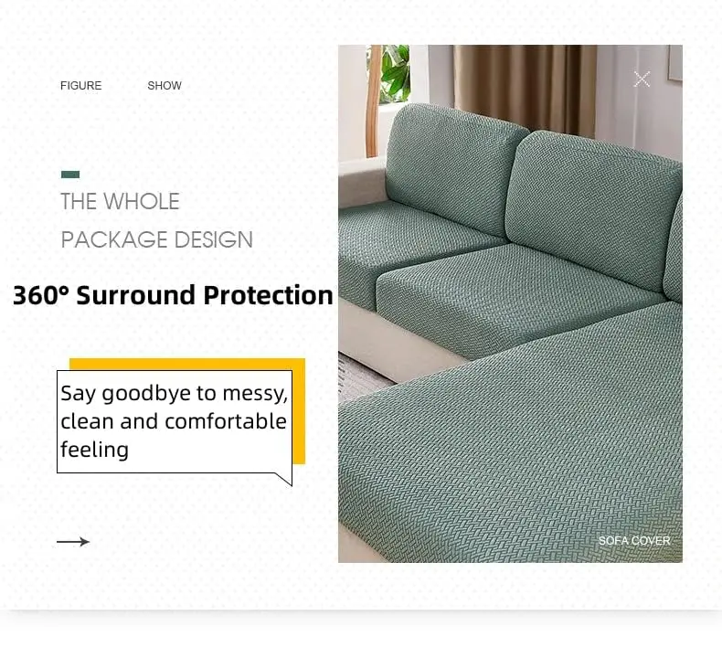 Jonuiony Universal Sofa Slipcover 2024 Wear-Resistant | Elastic L Shape Couch Cover - view 9