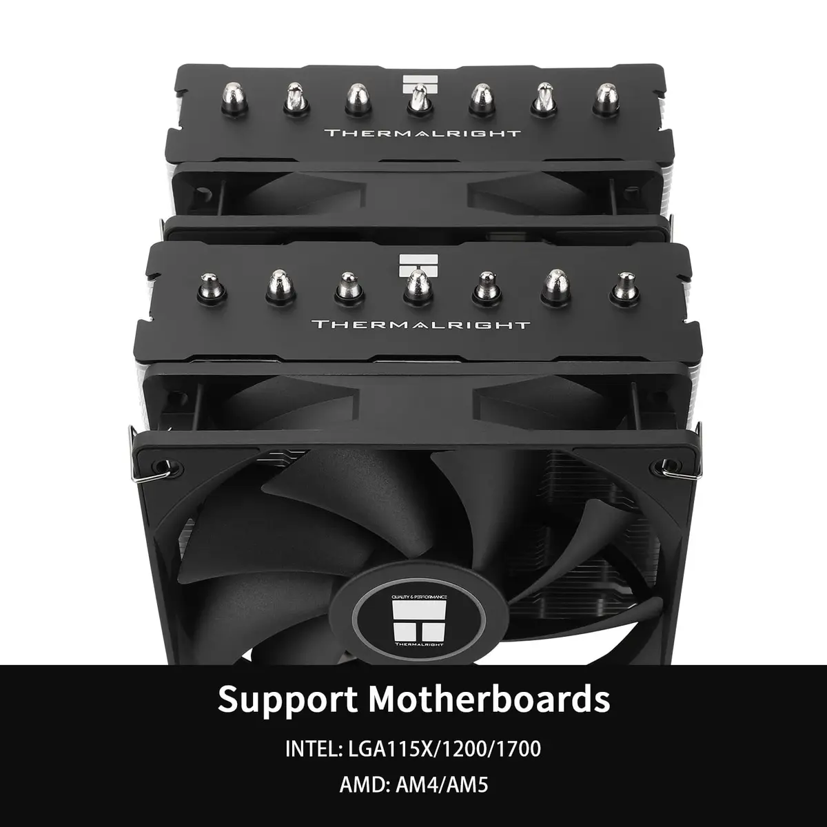 Thermalright PS120SE CPU Air Cooler 154mm Height | Dual 120mm PWM Fan, AGHP 4.0 - view 3