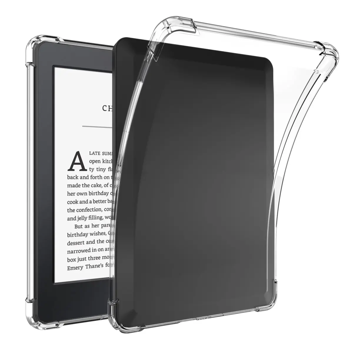 SFFINE Clear Case for 6" Kindle Paperwhite 10th Gen | Transparent Silicone TPU Cover - main product image